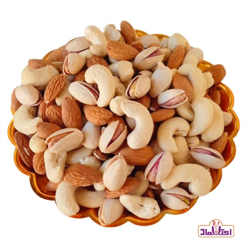 آجیل سه مغز خام تازه و مقوی