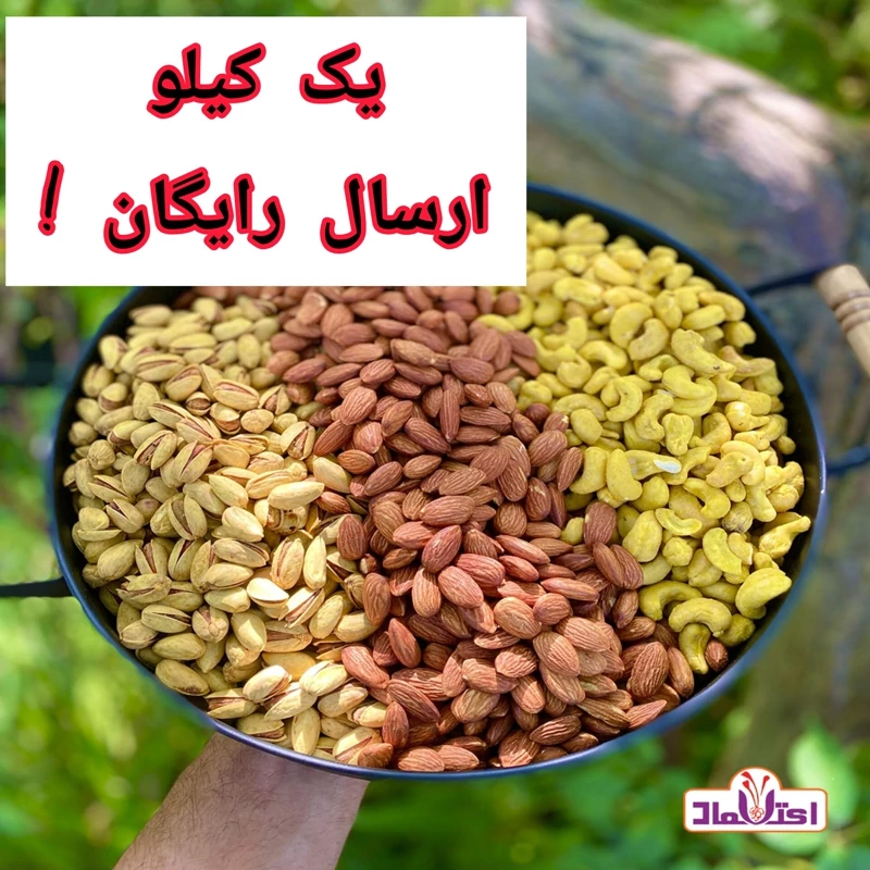 آجیل سه مغز زعفرانی ویژه و تازه