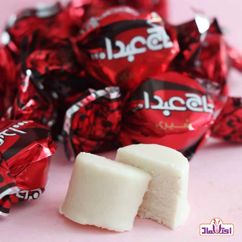 شکلات پشمک شیری حاج عبدالله