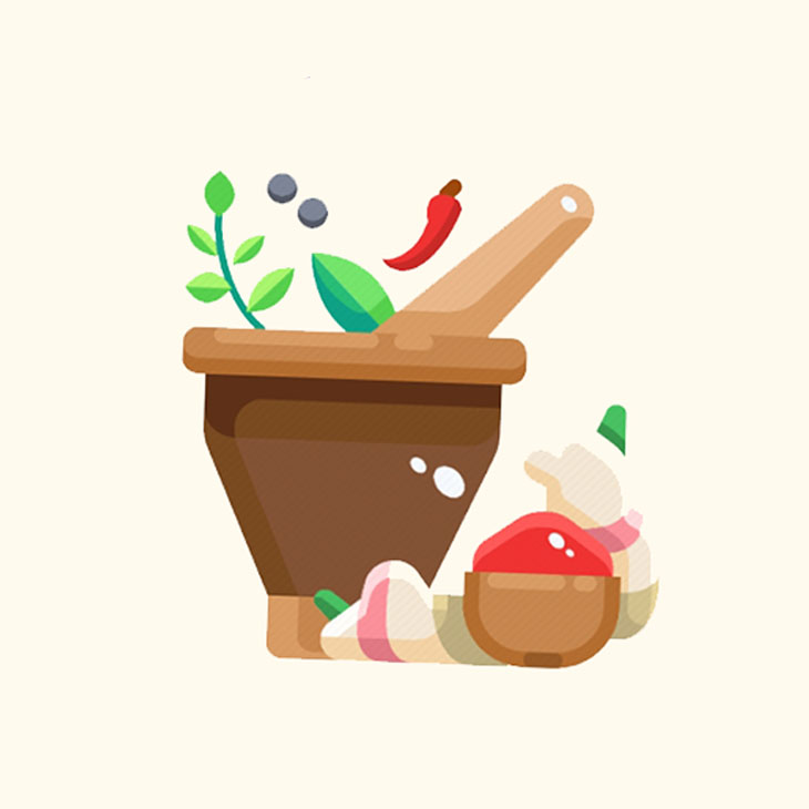سبزیجات خشک و خلال‌ها